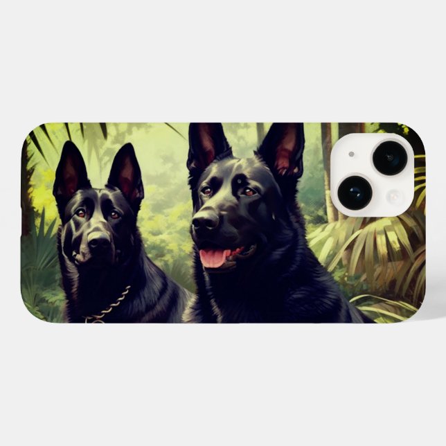 Artsy Dogs Capa de telefone (Verso (horizontal))