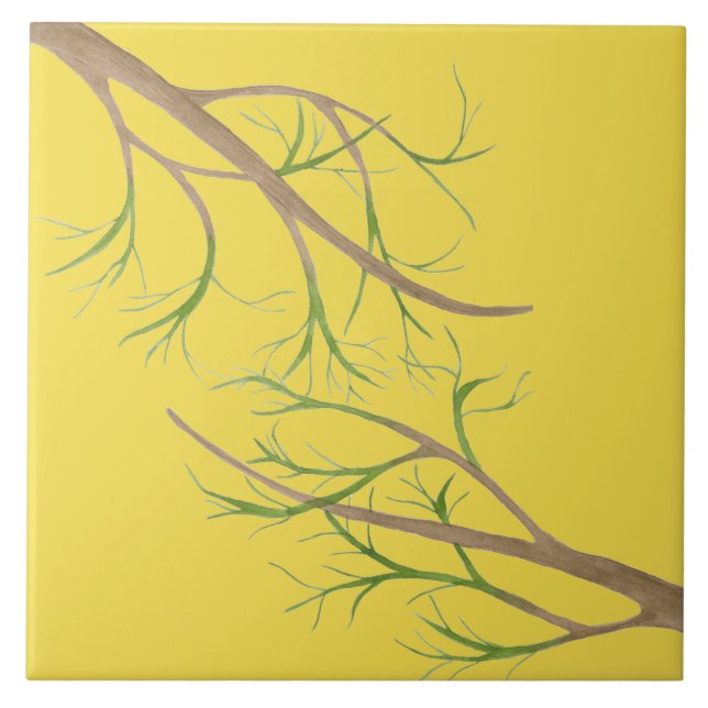 Arty Autumn em um Azulejo cerâmico (II) (Frente)