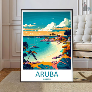 Aruba Impressão de Viagem Arte de Parede Aruba Par