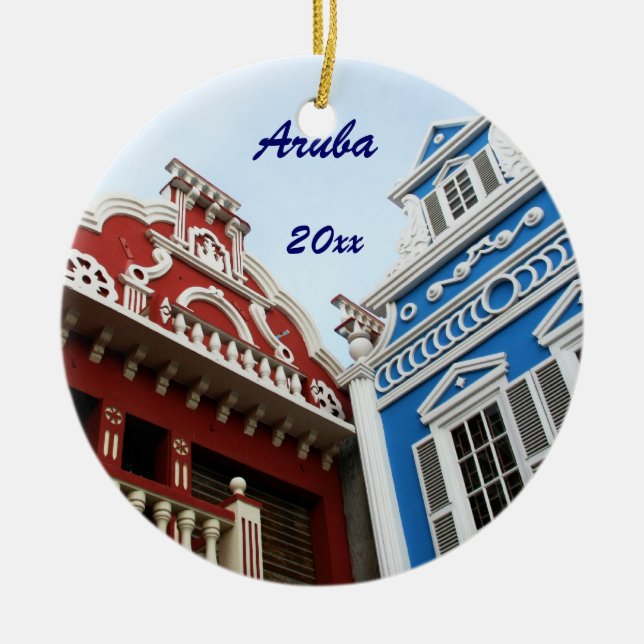 Aruba, ornamento de Oranjestad (Frente)