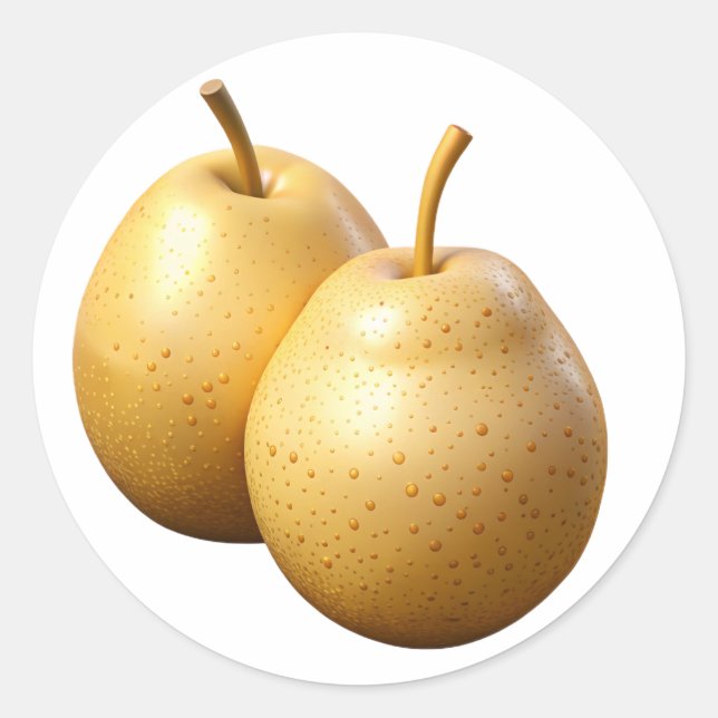 Arugula Plastic 3D - Etiqueta redonda brilhante (Frente)