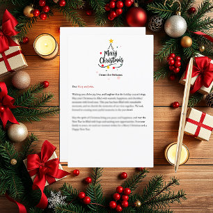 Árvore abstrata minimalista Feliz Natal