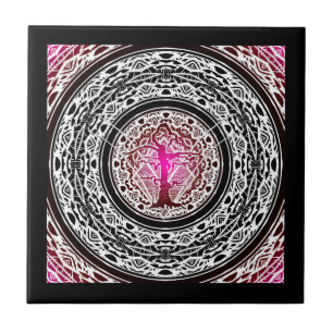 Árvore antiga de Abstrato de ruptura rosa-rosa