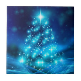 Árvore Azul de Natal legal com Luzes Estimulantes