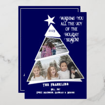 Árvore Azul Inclinada Foto Divertida e Moderna