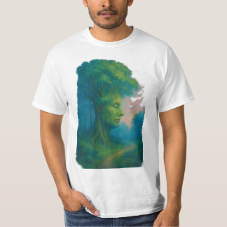 Árvore básica de camiseta masculina de tranquilida