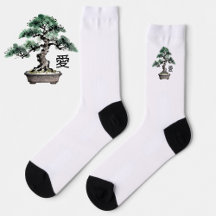 Árvore Bonsai Estilo Sumi-e Caligrafia Japonesa de