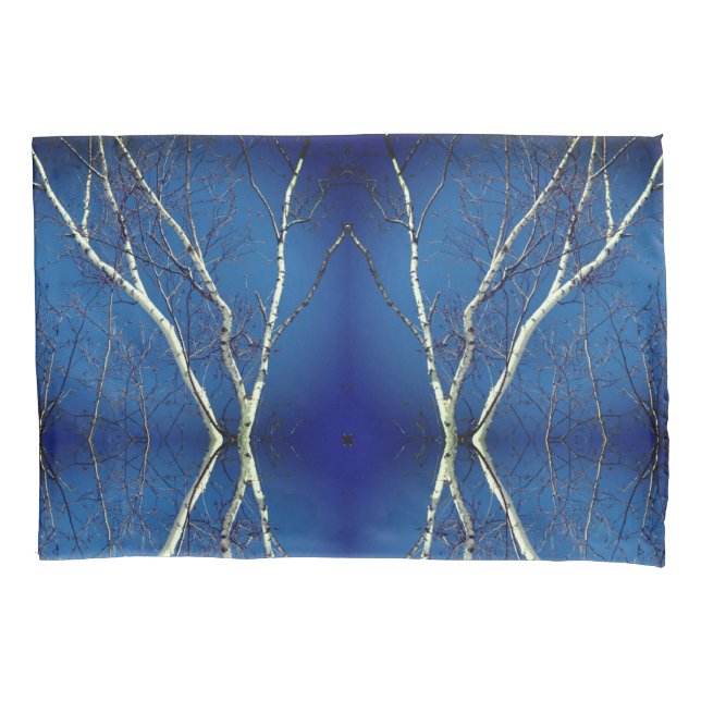 Árvore Branca Contra Abstrato do Céu Azul (Frente)