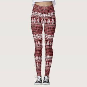 Árvore Branca e Leggings Floco de Neve