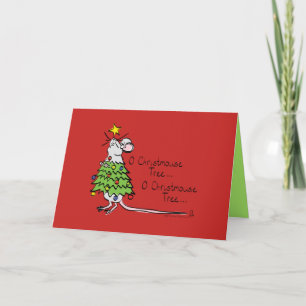 Árvore Christmouse - Cartão de Natal Engraçado do