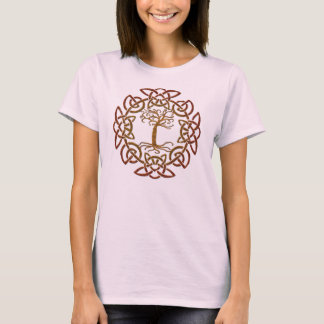 Árvore circular celta da camisa salva-vidas T
