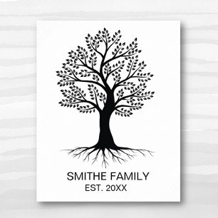 Árvore clássica da família Poster Wall Art