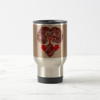 Árvore da caneca de viagem do amor