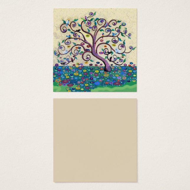 Árvore da vida art nouveau design (Frente & Verso)