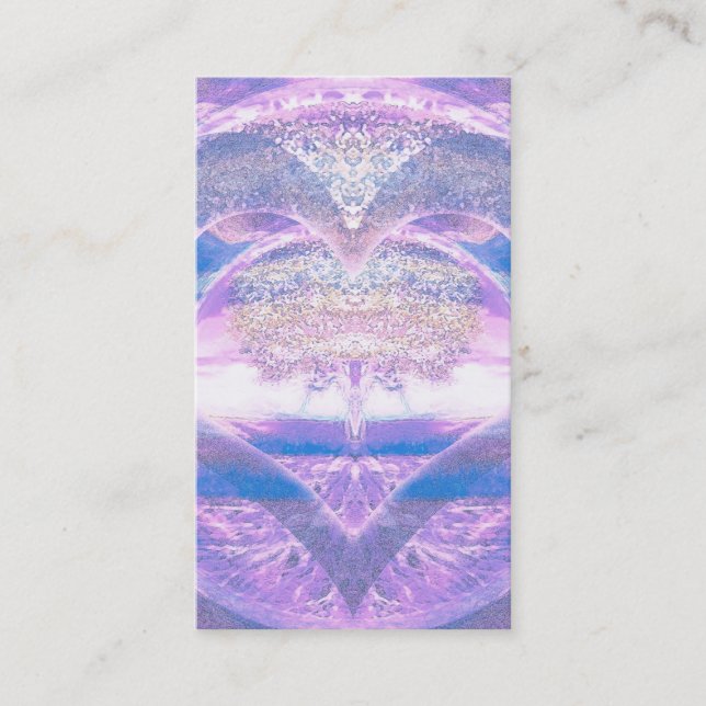 Árvore da vida com Cartão de visita de coração (Frente)