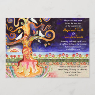 Árvore da vida lança convite para o casamento jude