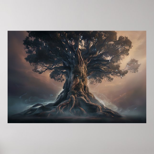 Árvore da vida - Poster de fantasia da Dawn Editio (Frente)