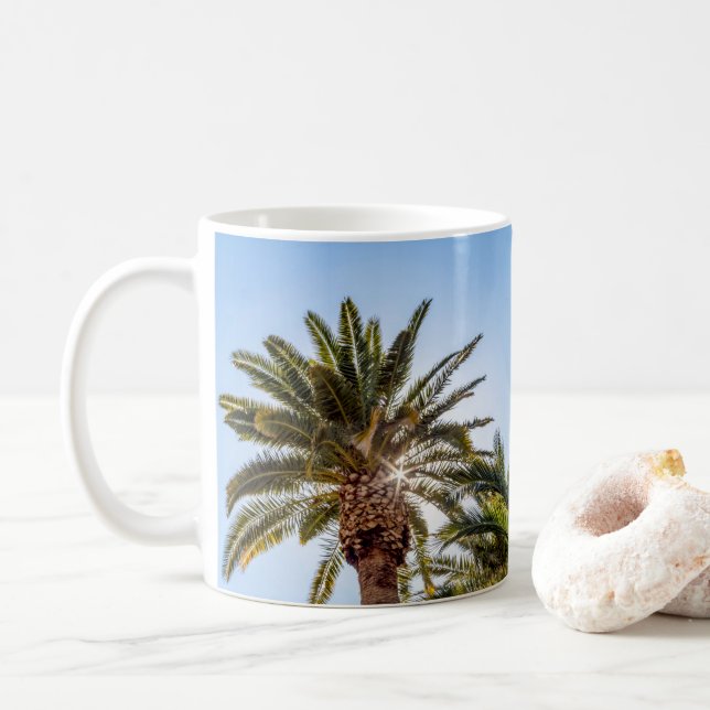 Árvore de 4024 palmas com caneca de café sunburst (Com Donut)