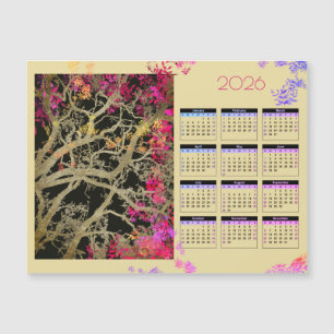 Árvore de Bruin 2026 calendário magnético