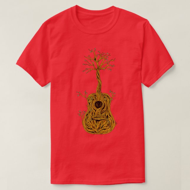 Árvore de Camisa de Violão Acústica do Jogador de  (Frente do Design)