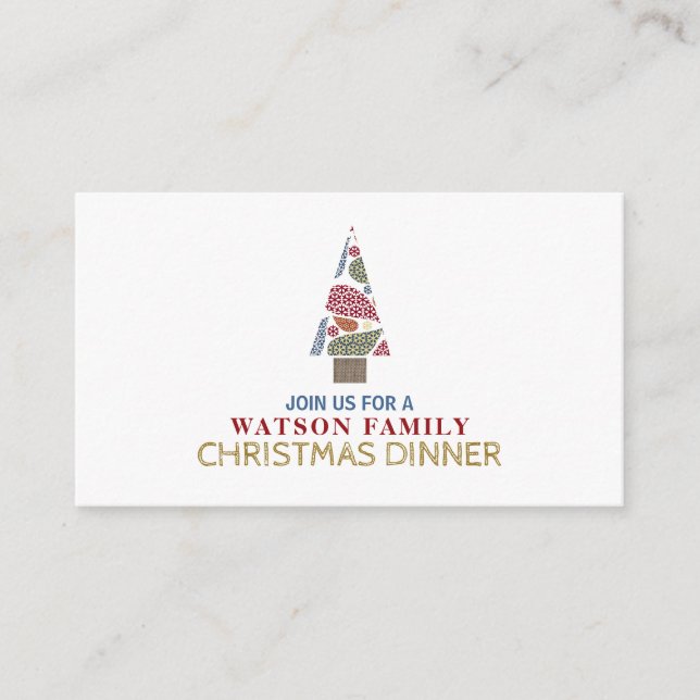 Árvore de flocos de neve, convite para ingresso de (Frente)