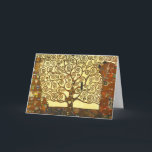 Árvore de Gustavo Klimt do cartão da vida<br><div class="desc">Árvore de Gustavo Klimt do cartão da vida. Uma pintura simbólica da fase dourada de Gustavo Klimt terminada em 1909. Um grande presente para fãs do nouveau da arte,  Gustavo Klimt,  e a pintura simbólica.</div>