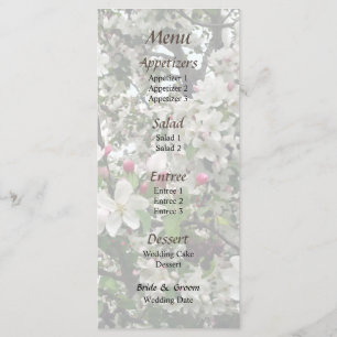 Árvore De Maçã No Menu Bloom Weding