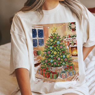 Árvore de Natal Aconchegante Com Enfeites Sorriden