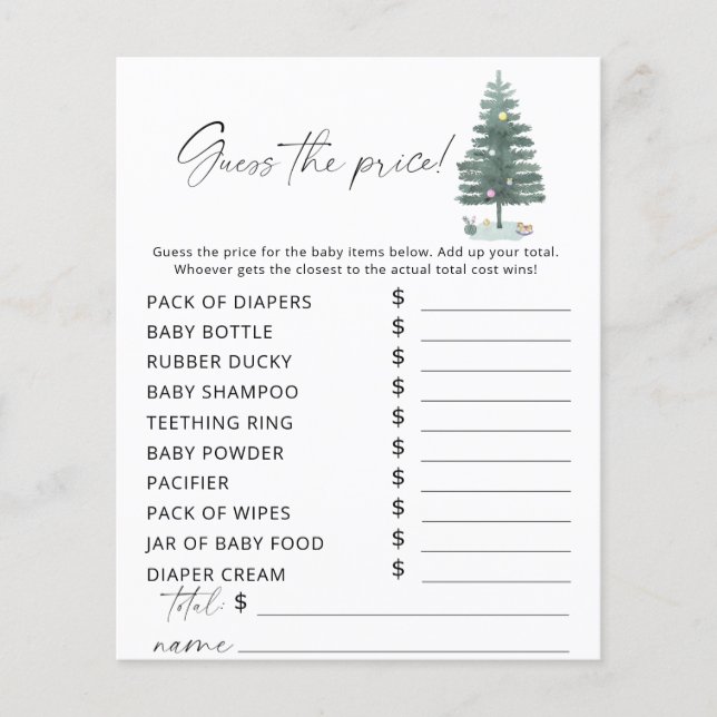 Árvore de Natal - Adivinhem o Jogo do Preço (Frente)