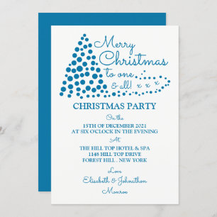 Árvore de Natal Azul, Convite de festas de Natal