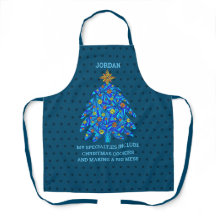 Árvore de Natal Azul Unisex Personalizada Engraçad