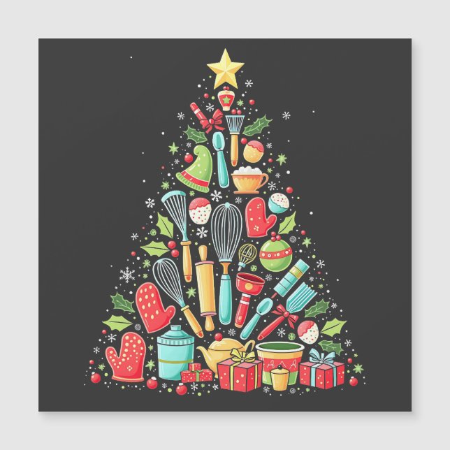 Árvore de Natal Baking Chef Cozinheiro Natal  (Frente)