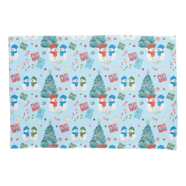 Árvore de Natal Bonita, Neve, Presentes, Padrão De (Frente)