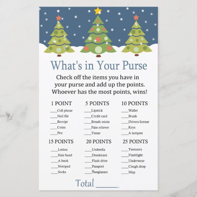 Árvore de Natal Bonita O que está no jogo da sua b (Frente)