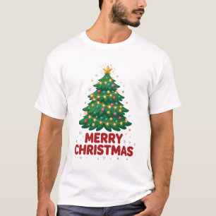 Árvore de Natal Camisa Elegante de Feliz Natal