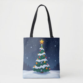 Árvore de Natal com Neve Tote