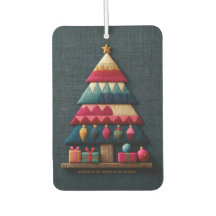 Árvore de Natal com Textura de Tecido Acolchoado