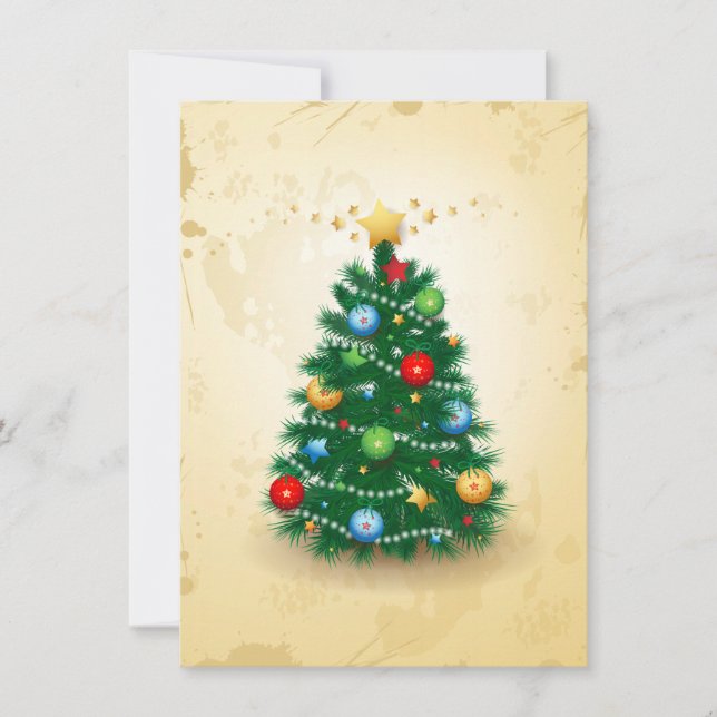 Árvore de Natal, convite (Frente)