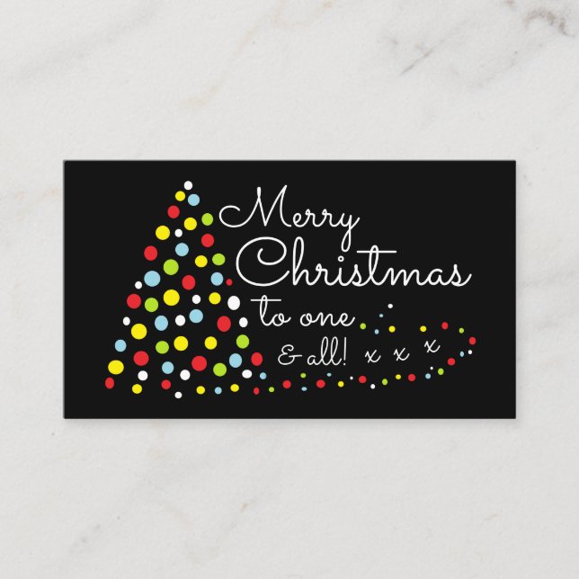 Árvore de Natal, Convite para Bilhetes de Natal (Frente)