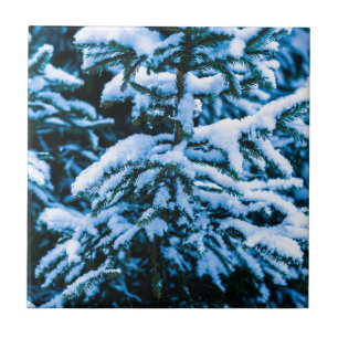 Árvore de Natal da neve de inverno