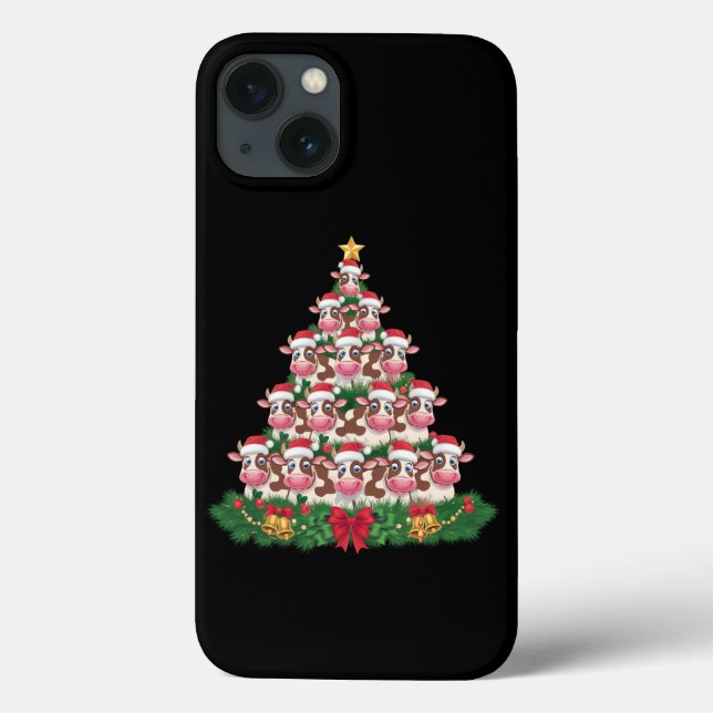 Árvore de Natal da Vaca Camisa Divertida Amante de (Verso)