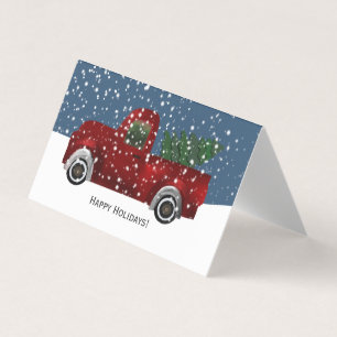 Árvore de Natal de Caminhão Retro Vermelho