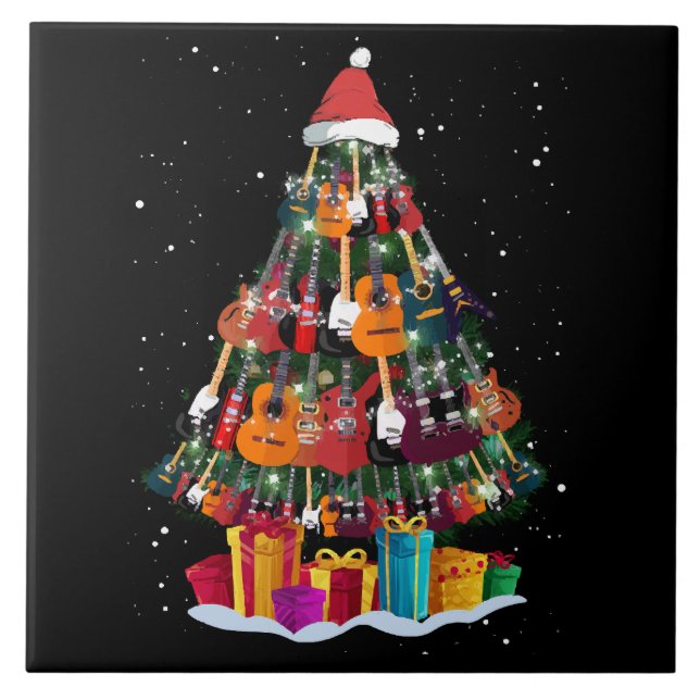Árvore de Natal de Guitarra Divertida (Frente)