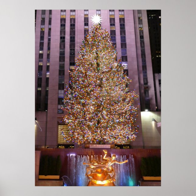 Árvore de Natal de Rockefeller Plaza - poster (Frente)