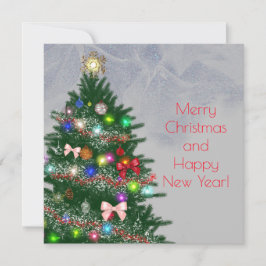 Árvore de Natal decorada colorida casual