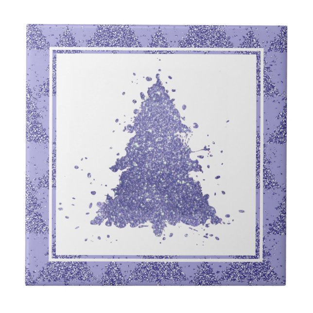 Árvore de Natal Elegante | Lavanda charmosa Roxo (Frente)