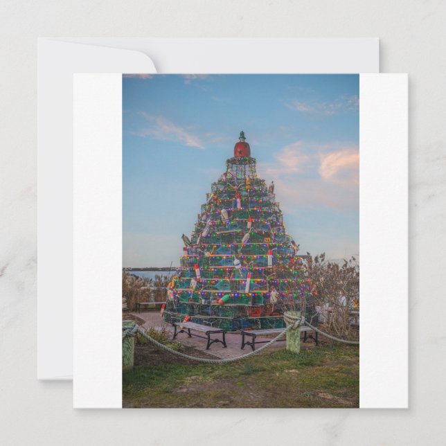 Árvore de Natal em Block Island Harbor, RI (Frente)