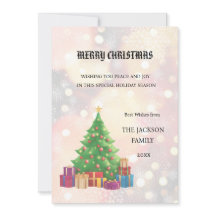 Árvore de Natal Feliz Cartão de Natal