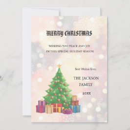 Árvore de Natal Feliz Cartão de Natal