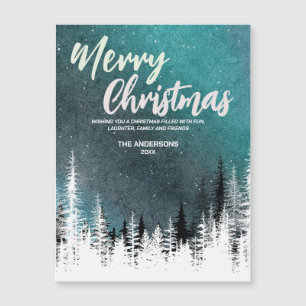 Árvore de Natal Feliz Feriado Noturno de inverno